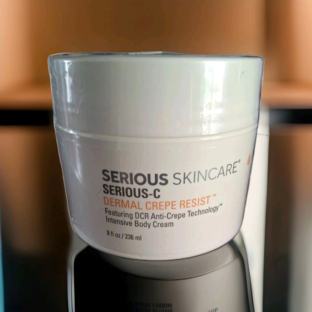 Serious Skincare Serious-C Dermal Crepe Resist Body Cream 8 oz Brand New Sealed